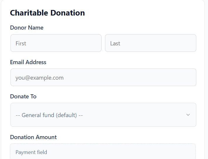 Charitable Donation
