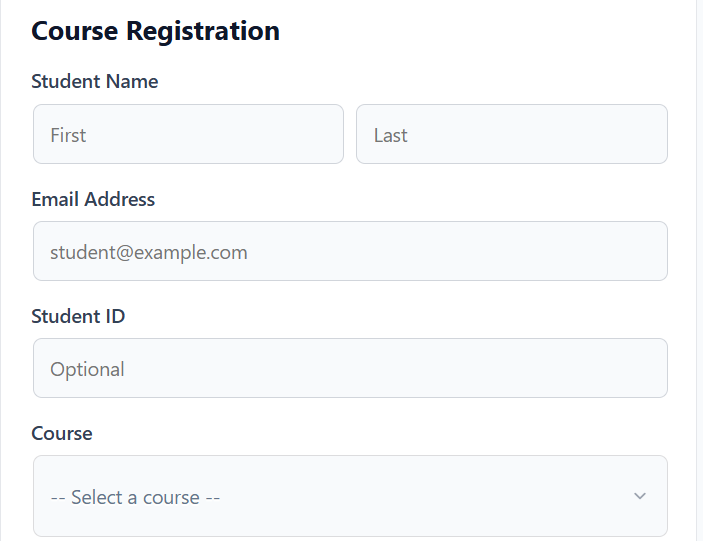 Course Registration