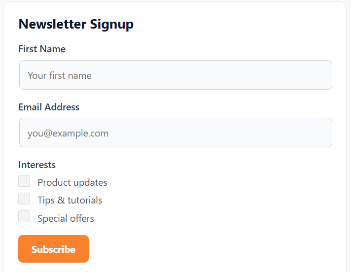 Newsletter Signup