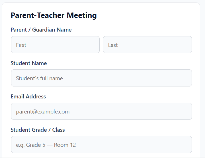Parent-Teacher Meeting
